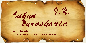 Vukan Murašković vizit kartica